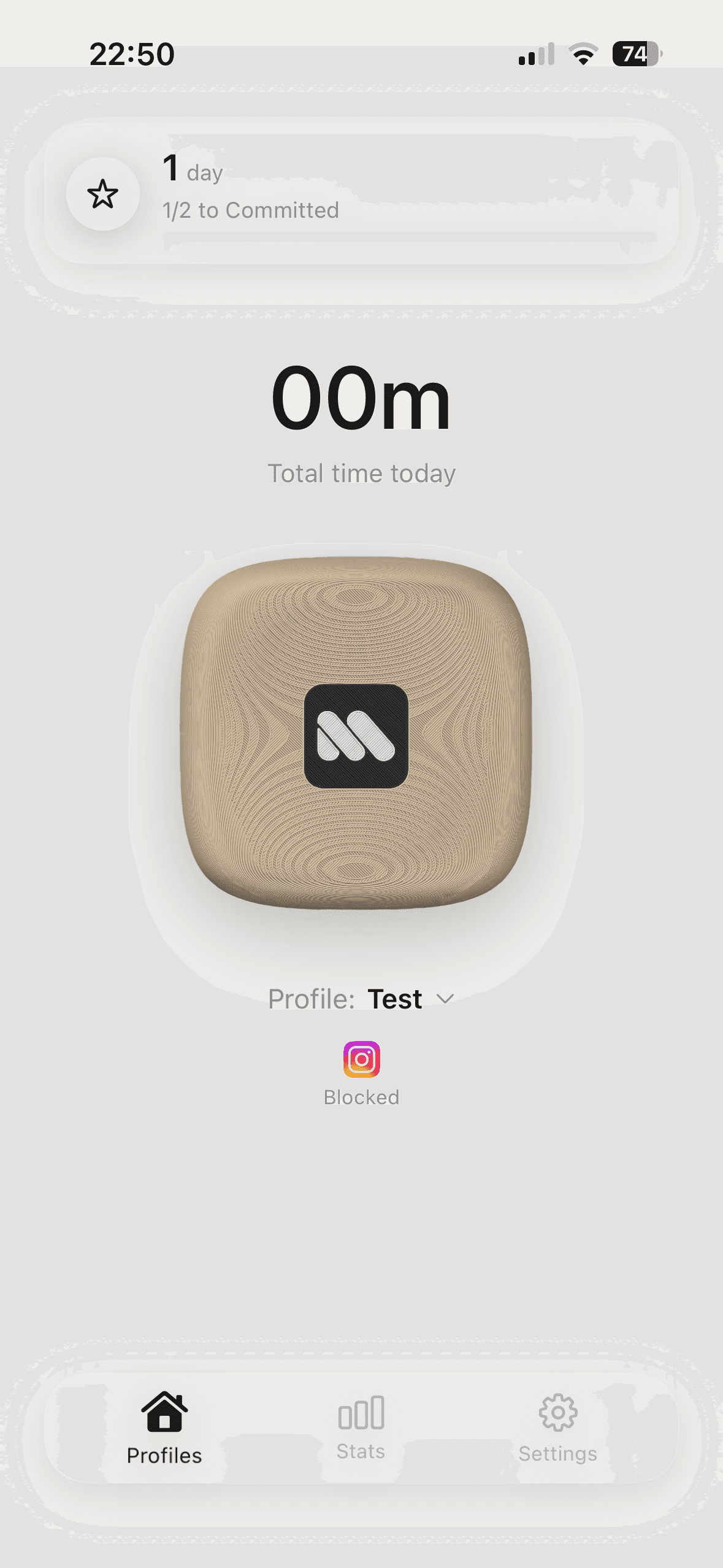 Selecteer afleidende apps binnen jouw profiel